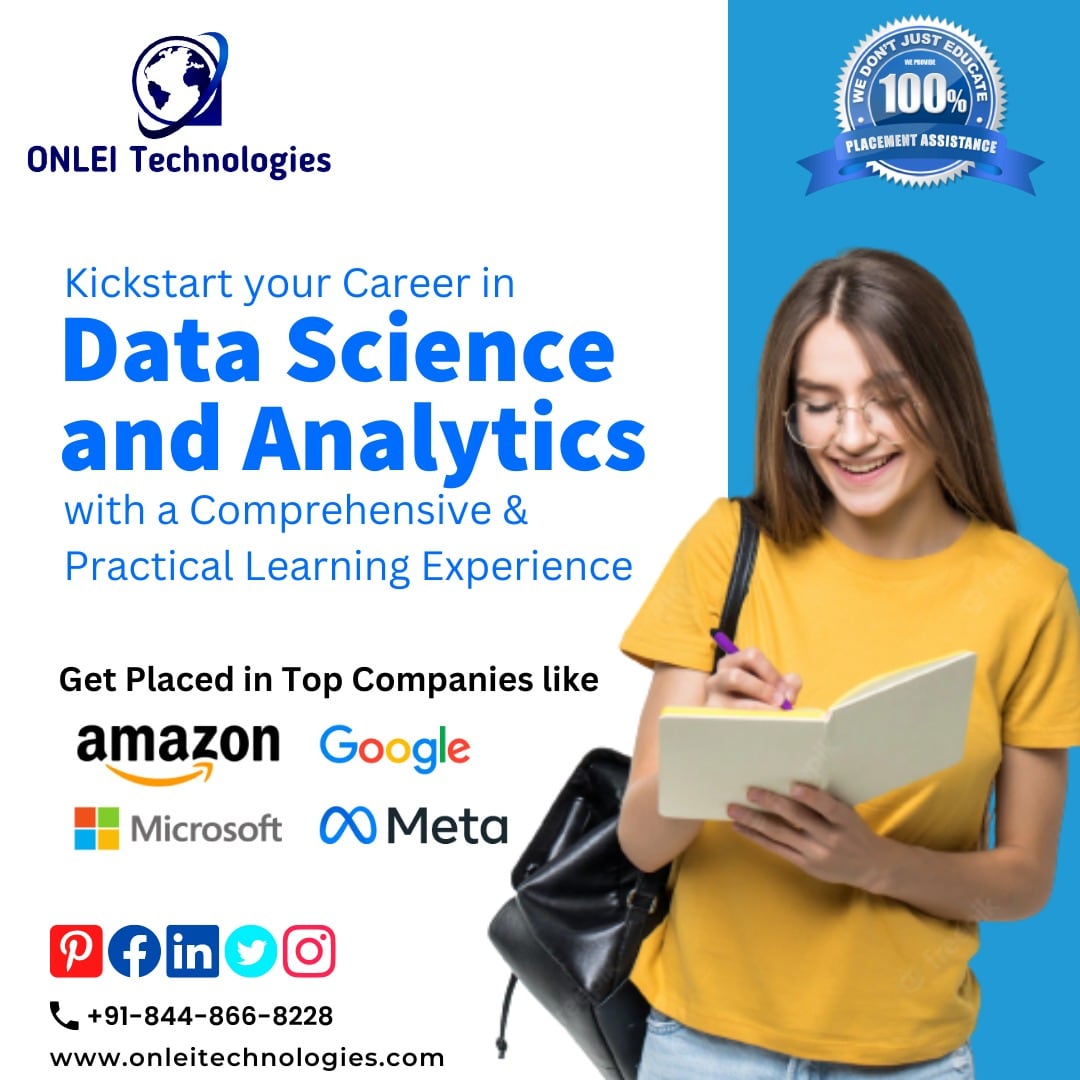 ONLEITechnology's tweet image. Kickstart your Career in Data Science and Analytics
Learn from the Best Online Training Company and Get Jobs in IT Industry
Call/Whatsapp:+91-8448668228
onleitechnologies.com
#datasciencecertification #pythoncourse #onlinedatasciencecourse #onlinedatasciencetraining