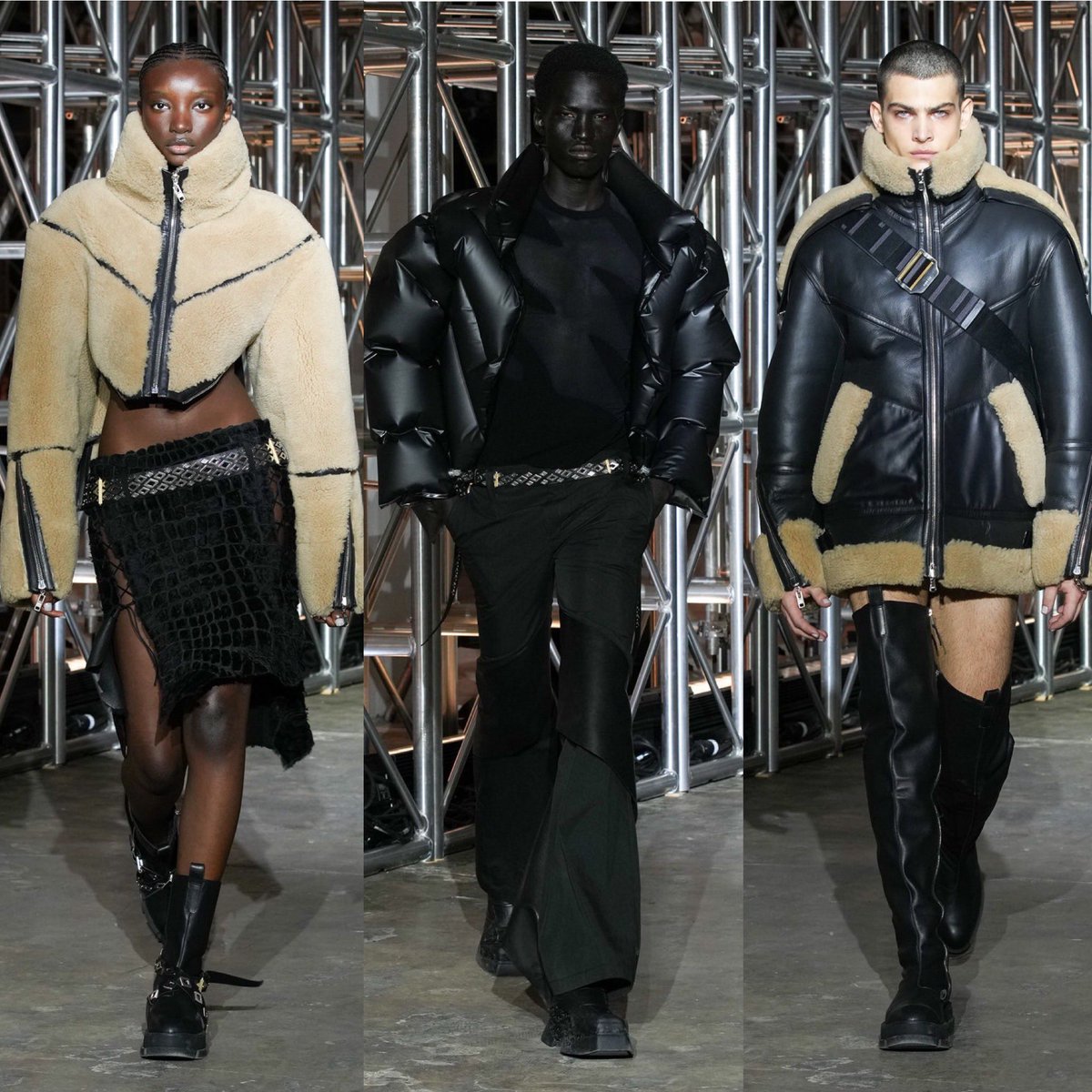 StreetFashion01's tweet photo. Dion Lee FW23!!🖤 https://t.co/x6fZrAsEgv