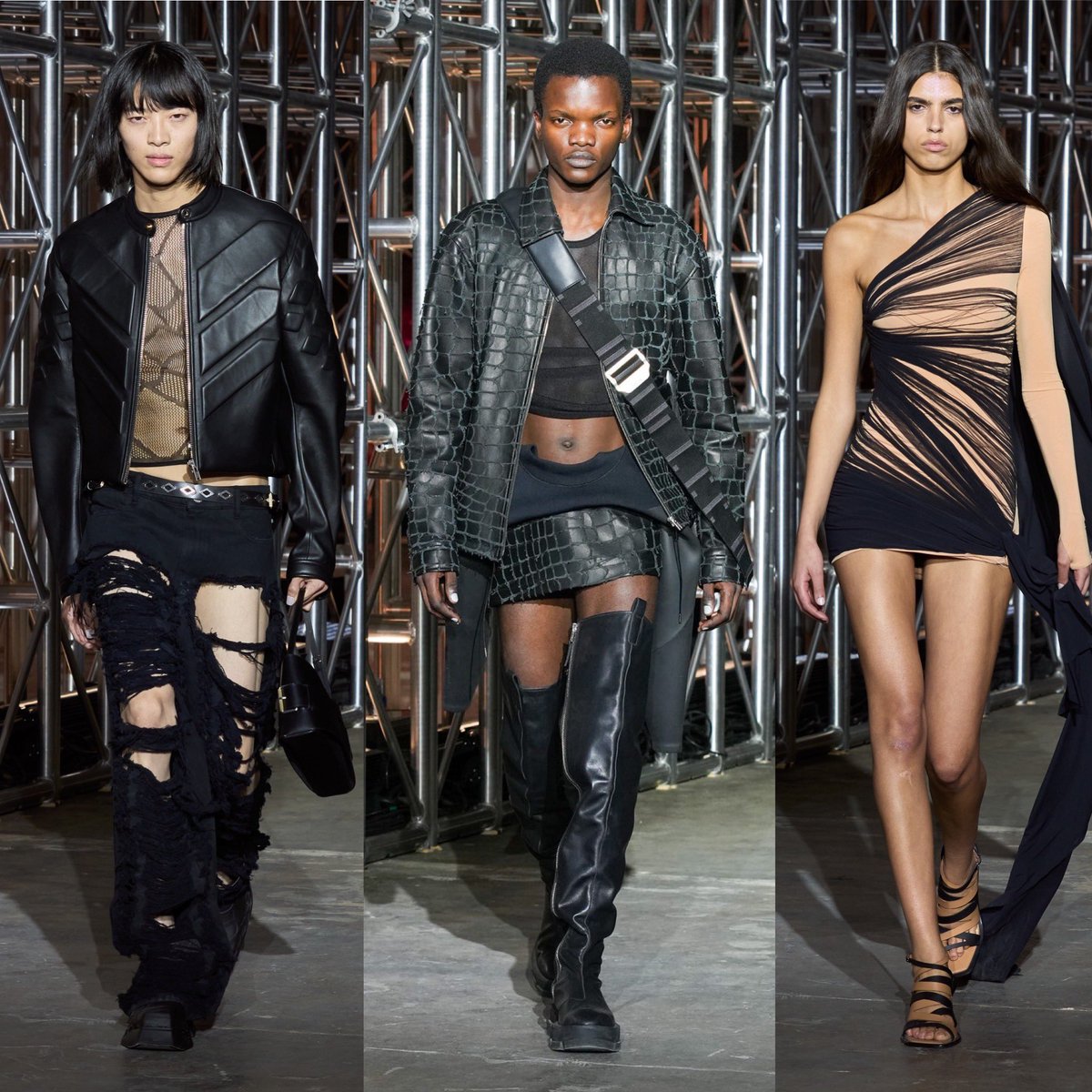 StreetFashion01's tweet photo. Dion Lee FW23!!🖤 https://t.co/x6fZrAsEgv