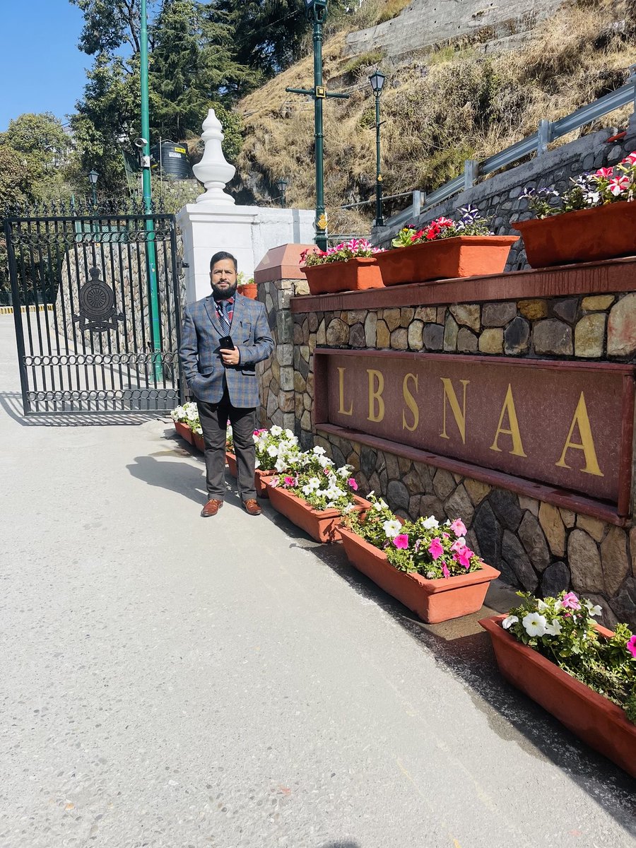 At LBSNAA (IAS Academy) Mussoorie, during mid Career training.