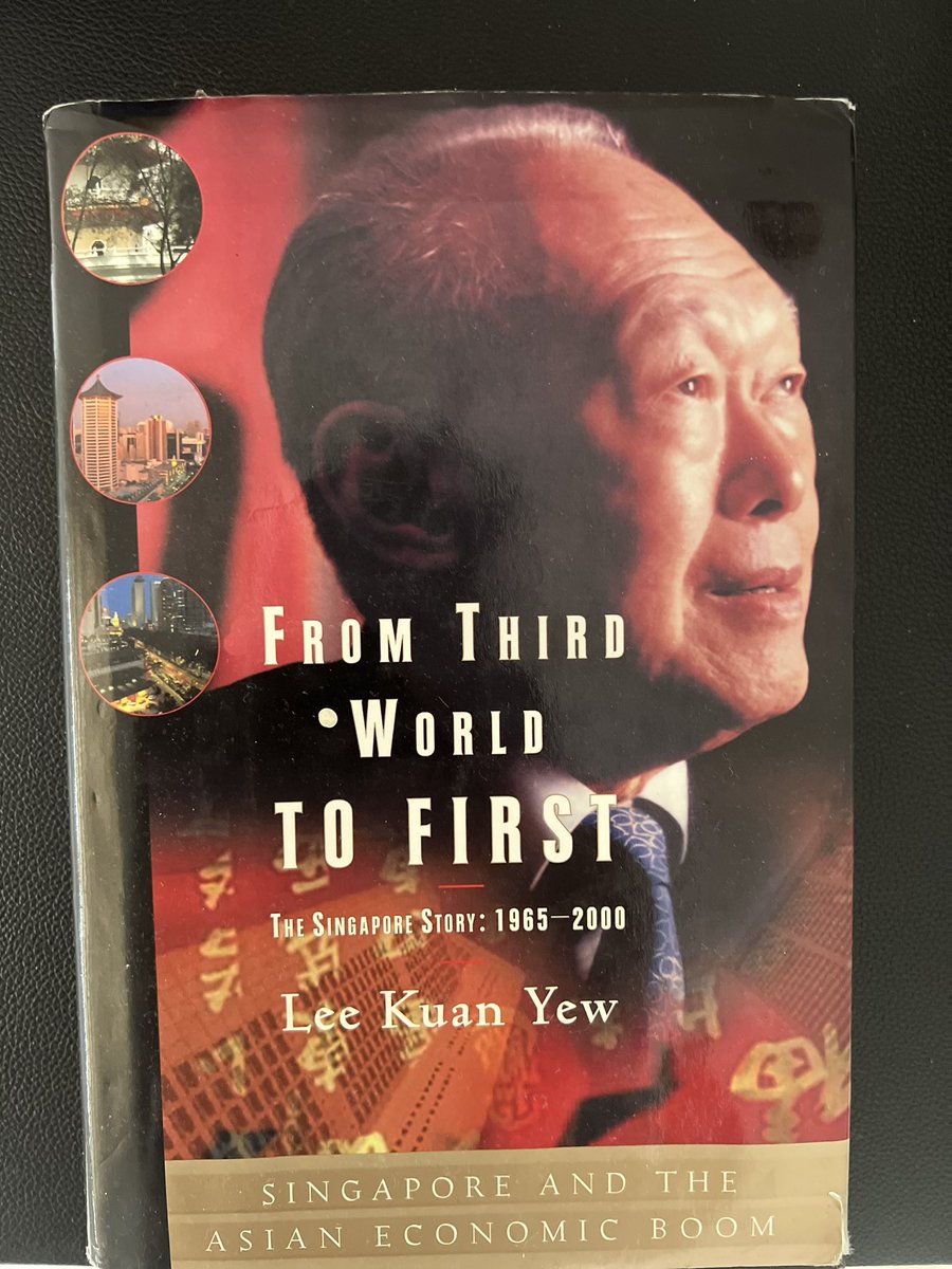 Chipokota's tweet photo. We should catch-up @marienoelleobj. I am also currently re-reading Lee Kuan Yew’s book and trying to read more about Deng and China’s transformation. In pic (right) is an image of Honourable @S_Musokotwane’s copy which he is currently reading.#AsiaTransformation #LessonsForAfrica https://t.co/IxJ9Pt7L74