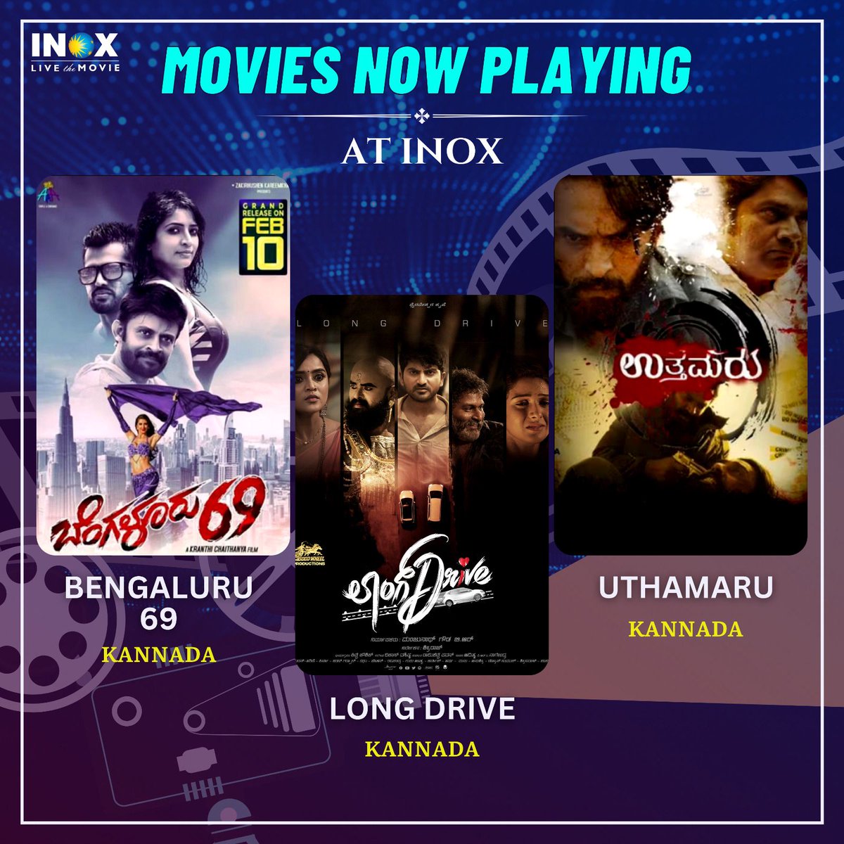 INOXMovies's tweet photo. #Amigos #Popcorn #ItsPureLove #CheddiGang #December24 #Christopher #Spadikam #Rupayi
#HondisiBareyiri #Lifeulsthene
#Bengaluru69 #LongDrive
#Uthamaru #ShivShastriBalboa
#TheTenant #Karma #Vash
#Dhishkyaoon #AalayMazyaRashila #JagguAniJuliet #Pili #VasanthaMullai #LiveTheMovie https://t.co/NRX8MwxcyU