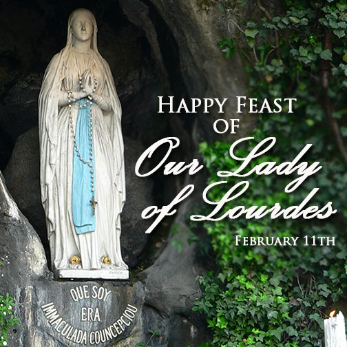 #FeastDay #OurLadyofLourdes #Catholic