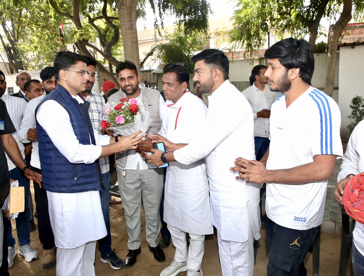 SachinPilot's tweet photo. This morning at my home. https://t.co/9OVa1h3xVv