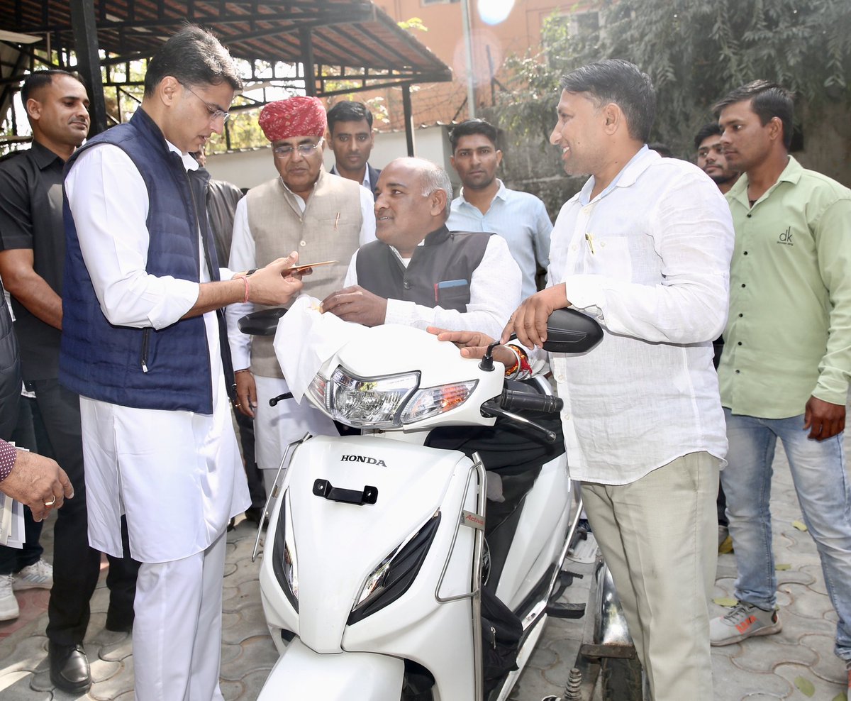 SachinPilot's tweet photo. This morning at my home. https://t.co/9OVa1h3xVv