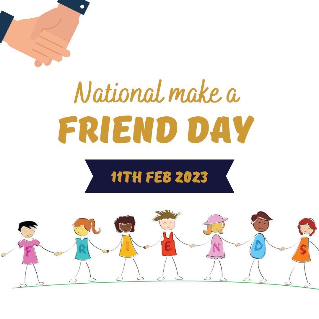 MagellanBranded's tweet image. It's National #makeafriendday 🧑‍🤝‍🧑
The top three ways to make a friend is: Effort, Joining a club and just being yourself! From us at Magellan today we ask that you meet someone new and form a great friendship 😊

#makeafriendday  #makeafriend #beyourself