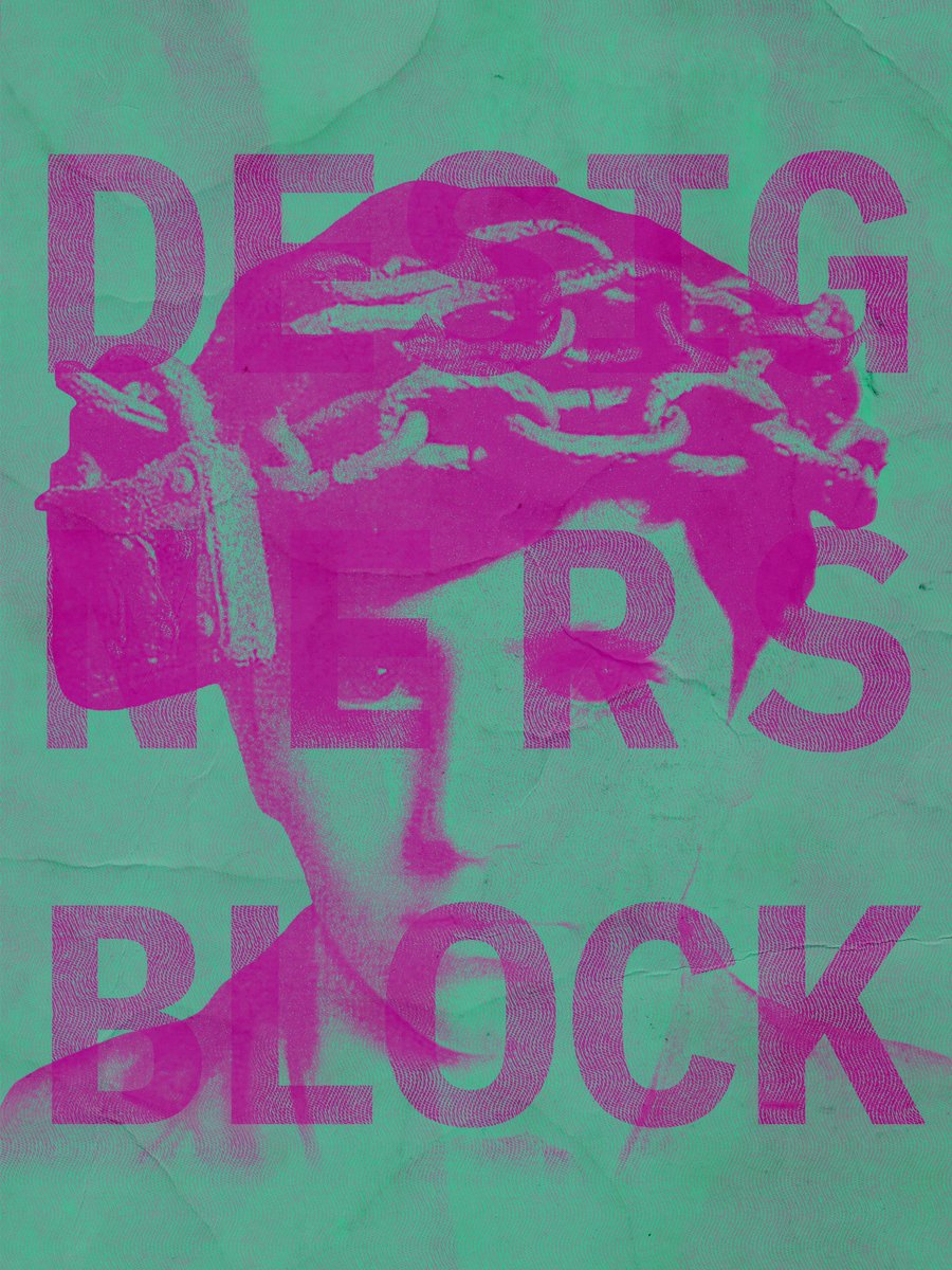 NoThinking2day's tweet image. When you have designers block just design something, it doesn&apos;t have to be anything award winning just dive in and create something. #designersblock #designblock #posterdesign #graphicart