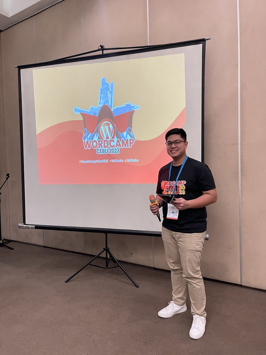 mikes41720's tweet photo. I don’t really have much experience with hosting but I’m glad I went out of my comfort zone today. Thanks to all of the amazing speakers for our afternoon technical track. That’s a wrap for #WordCampCebu2023! 

@WPCebu
#WCCebu https://t.co/xNkYSacXB8