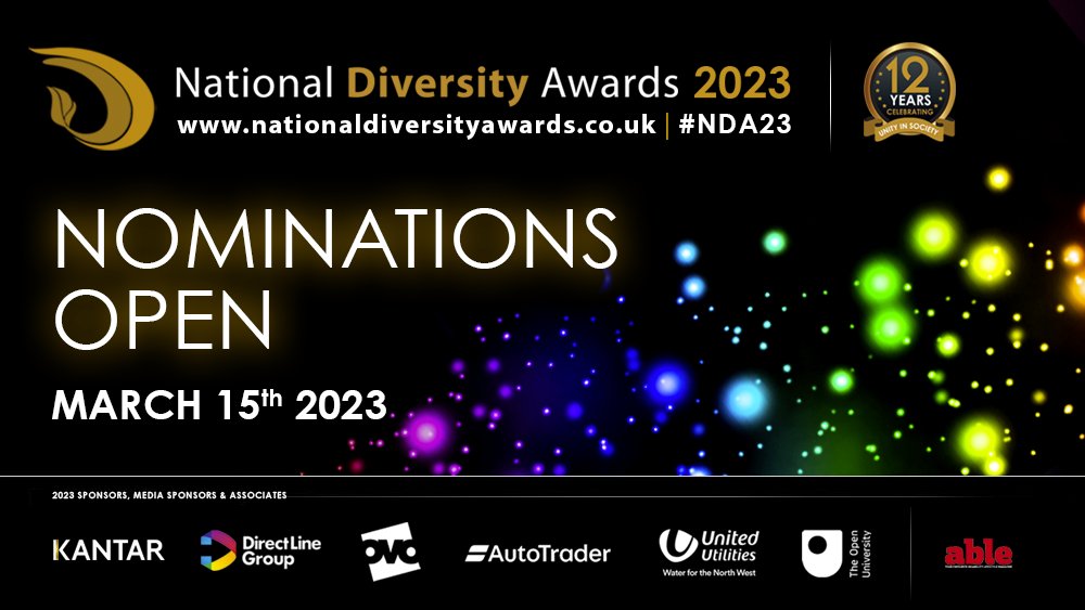 ndawards's tweet photo. There's just over FOUR WEEKS TO GO until nominations for #TheNationalDiversityAwards2023 open! πππ
We are SO EXCITED to begin gearing up for this year's ceremony - we can't wait to celebrate with all of our D&I heroes! ππΊ
#NDA22 WINNERS: https://t.co/iPgVeqPeuG https://t.co/WgKbnVVwzz