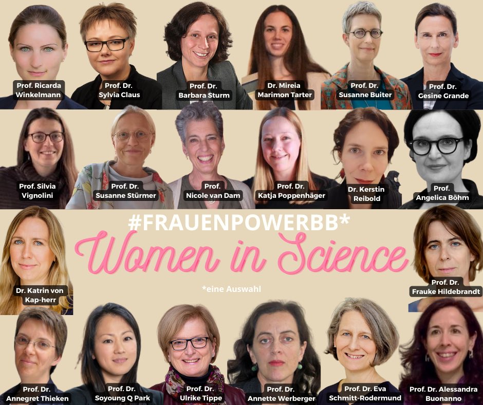 Jede*r zweite Studierende in DEU ist weiblich,aber nur jede fünfte wissenschaftliche  Führungskraft.#LeakyPipeline Gleichstellung bedeutet Gerechtigkeit & Wettbewerbsfähigkeit und ich bin stolz, dass wir in BB so viele Top-Frauen als starke Vorbilder haben! #WomenInScienceDay