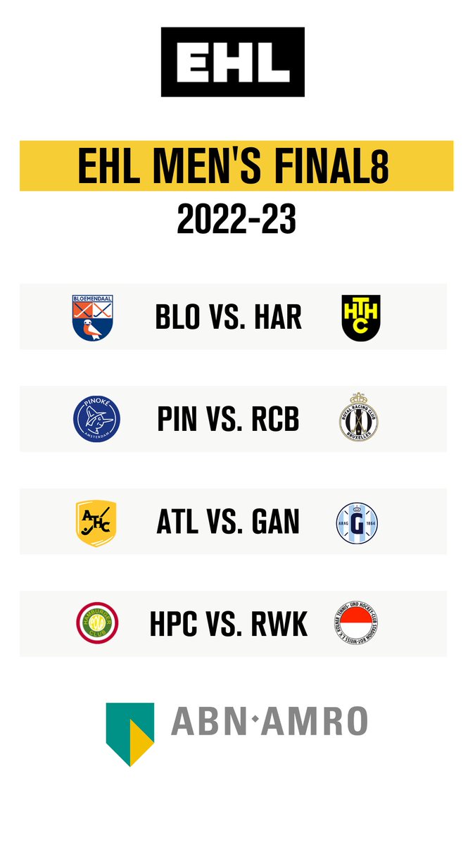 #EHL Men's FINAL8! Who do you fancy?

Details: ehlhockey.tv

Tickets: eventim.nl/en/artist/ehl/…