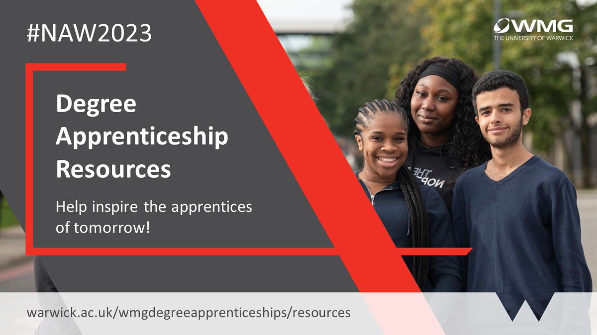 📣 Calling parents, carers, teachers, careers advisors… 

Help inspire the apprentices of tomorrow!

We've put together some handy resources to help a young person you know to search &amp; apply for Degree Apprenticeships.

bit.ly/3IniRlz
#NAW2023 #SkillsForLife