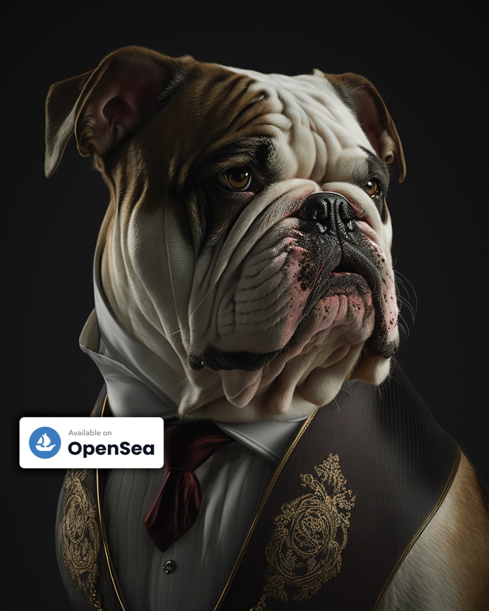 CCClub_NFTs's tweet photo. Meet Winston, the charming and chubby #EnglishBulldog! This unique NFT captures Winston's quirky personality and celebrates his breed. Get ready to add a touch of cuteness to your #CanineCoutureClub collection today!

#doglovers #NFTs #NFT #CryptoArt #NFTCommunity #DogsofTwitter https://t.co/tNwO3DOfuy