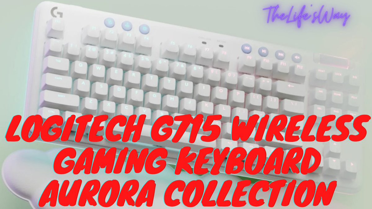 TheLifesWay's tweet image. Unboxing Logitech G 715 Wireless Gaming Keyboard from the Aurora Collection @LogitechG #LogitechG #LogitechG715 #WirelessGamingKeyboard #AuroraCollection #GamingKeyboard #Gaming #TheLifesWay #TechBlogger #Youtuber #Johannesburg #SouthAfrica youtu.be/55YwKQBZWgQ via @YouTube