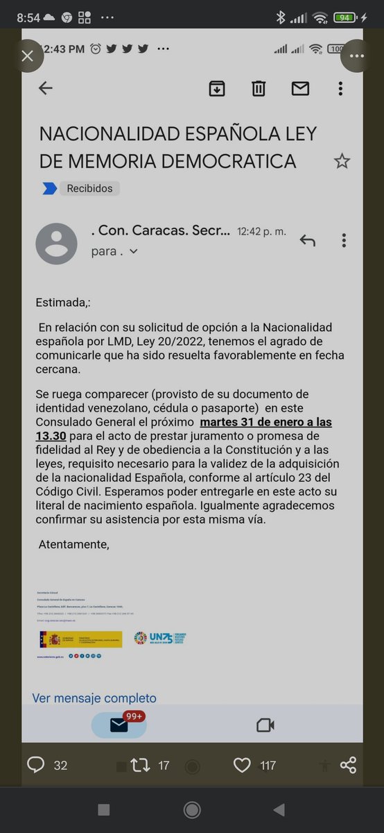 Selena13174497's tweet photo. @Isaac87933600 Desde hace 20 días estan notificando.. este otro caso que la chica presento el 7 de noviembre por anexo 1 y el 26 de enero le llegó el correo https://t.co/E2Sd84HwgE