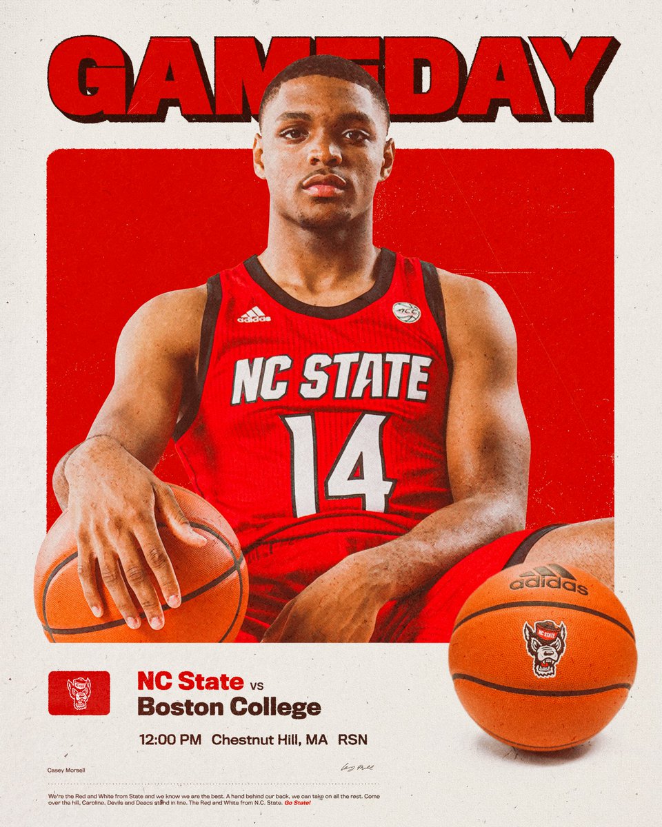 PackMensBball's tweet photo. Midday hoops 🐺

🆚 Boston College 
🕛 12:00 PM 
📍 Chestnut Hill, MA 
📺 RSN https://t.co/yaIbBZGYiH