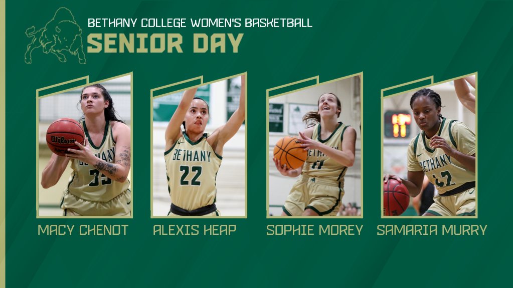 BethanyWV_Bison's tweet photo. It's SENIOR Day! Come out to Hummel Field House to support @BCWBB's seniors.  🏀

🆚: Geneva
📍: Hummel Field House | Bethany, WV 
⌚️: 1 pm 
📺: https://t.co/6Qg7SbN24q

#RollBison | #ClimbtheHill | #pachoops | 🦬 🤘🏽 https://t.co/CbbNBC2h21