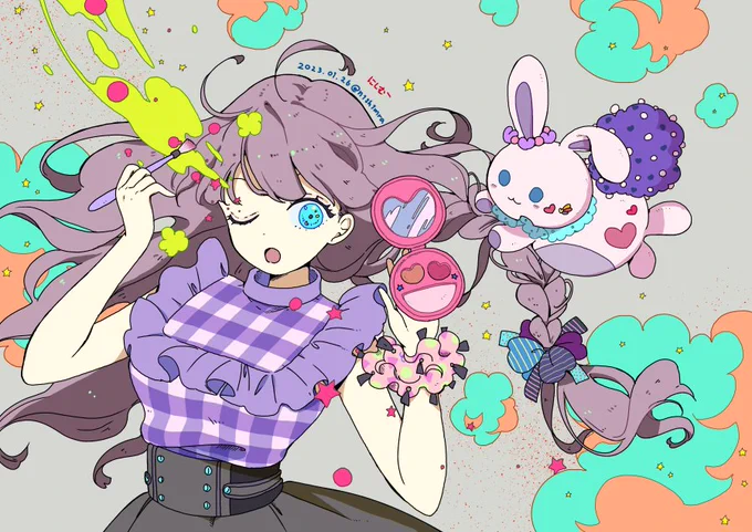 イチマツさんのタグ企画 #一次創作絵師拡散フェス03 に参加します  ストーリーが感じられるような、可愛い系のイラスト描いてます
