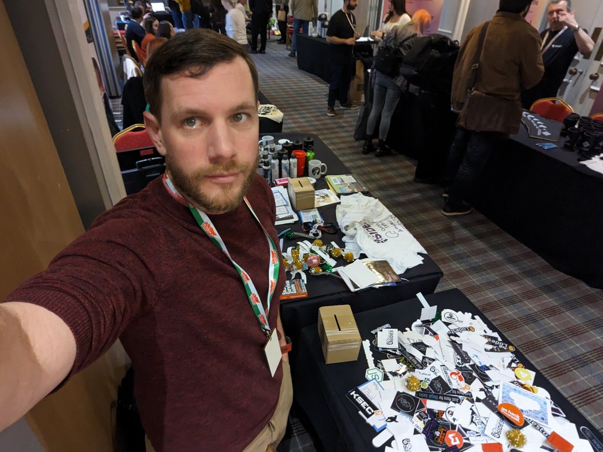 I appear to have accidentally found myself Manning the InfoSec Sticker Exchange at <a href="/BSidesCymru/">BSides Cymru</a>.

Drop by and say hi, grab some stickers and donate to a great cause.