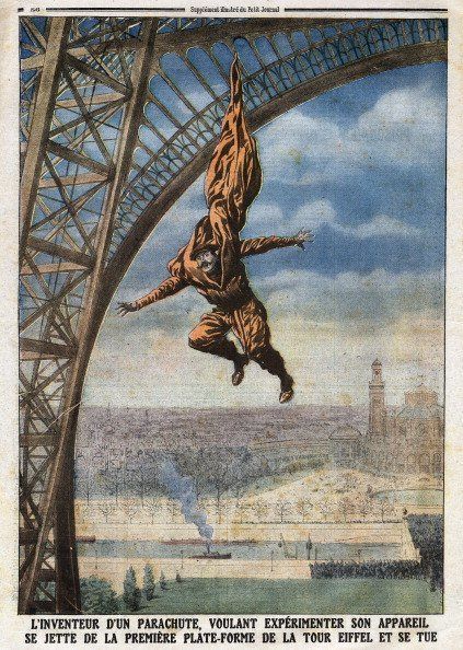 「フランツ・ライヒェルト(18791912)オーストリア・ハンガリー帝国出身の仕」Watanabeのイラスト