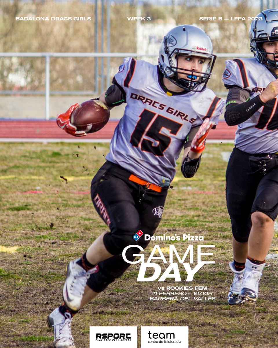 DRACS_GIRLS's tweet photo. ɪᴛ's ɢᴀᴍᴇ ᴅᴀʏ 🏈
#ʙʀᴇᴀᴛʜᴇғɪʀᴇ 🔥
 11 Febrerᴏ - 16:00h
📍Barberà del Vallès 

 #footballisback #americanfootball  #badalona #badalonadracsgirls #futbolamericano #lnfa #dracsgirls

🧑🏻‍🎨: @polcunillera https://t.co/cgqScuVySx