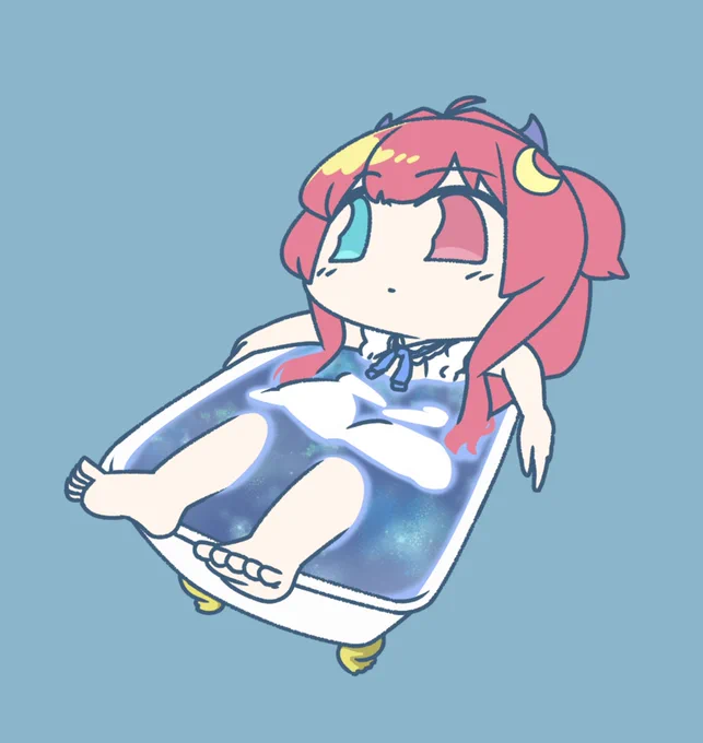 ロアちゃん宙にぷか〜ロアちゃんはお風呂入ってる時はどんなことしてるかな?お風呂はどつして歌を歌いたくさせる力があるよねでも何も考えずゆったり浸かるのもまたまたロアちゃんおすすめお風呂の楽しみ方あったら教えて〜ロアちゃんがお風呂に入った時疲れが流れてくように #ロアート 