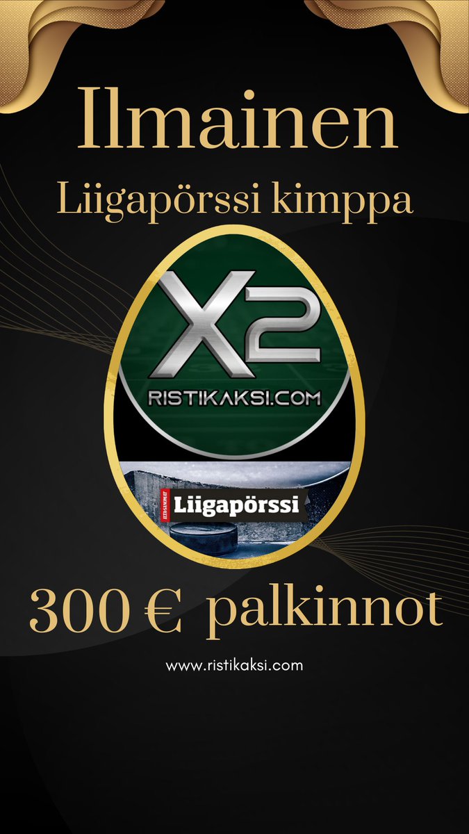 ristikaksi's tweet photo. 🏒Liigapörssin 5. jakso starttaa tulevana maanantaina 🔥
🟢LIITY Ristikakkosen ILMAISEEN kimppaan!
Rahaa on jaossa 300€ edestä, jotka tarjoaa Kanuuna💰
Lisätiedot: https://t.co/PqiK3ewdwk
#liigapörssi #liiga #valitsemut #jääkiekko #kasino #veikkaus #kanuuna #x2 #vedonlyönti https://t.co/iAeYCusGX0