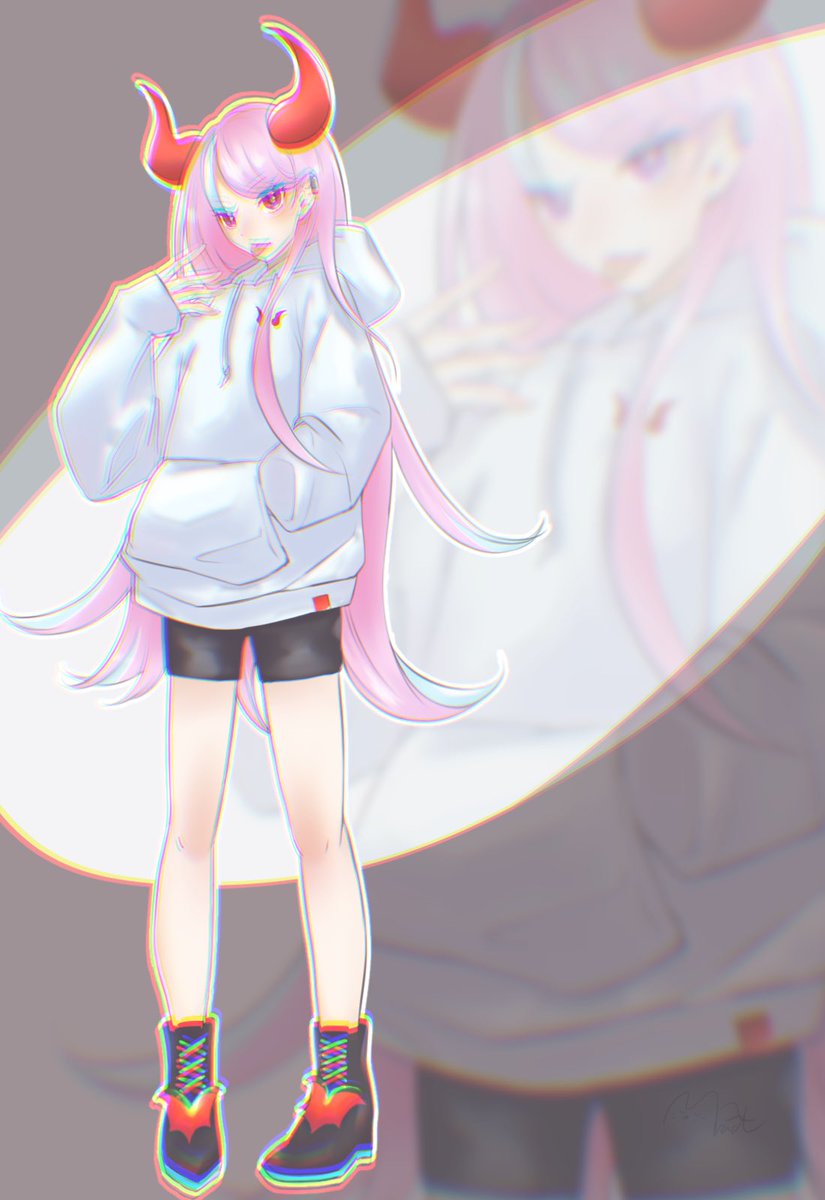 selly パーカーゲットした? 」|radのイラスト