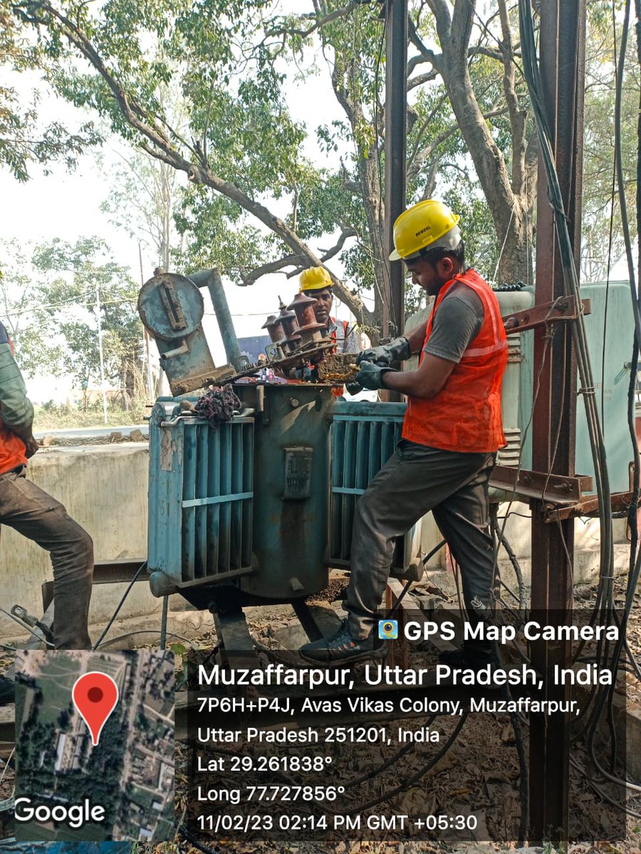 Staff doing preventive maintenance to reduce transformer damage.