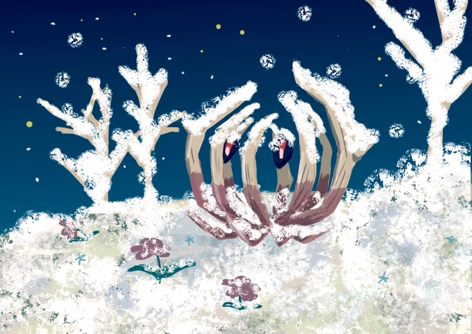 雪の日のアノクサ #ポケモンSV 