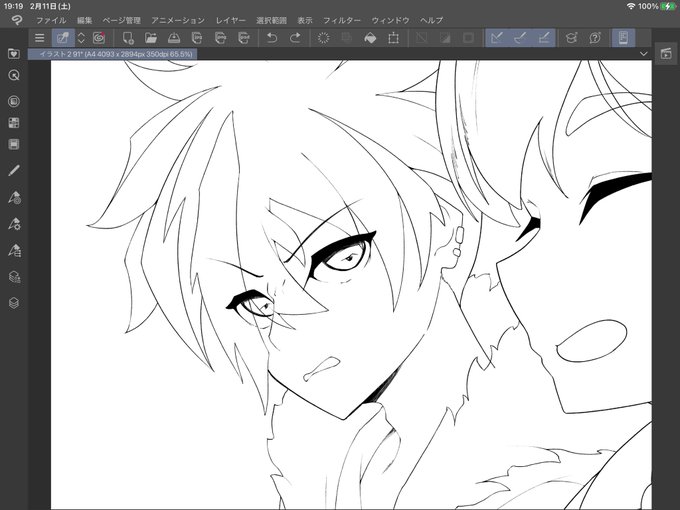 1番描くの苦手なタイプの顔だよリョウガ… 