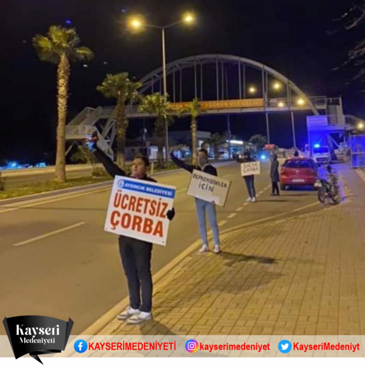 KayseriMedeniyt's tweet photo. Kayserili gençler iş başında....
Çorbayı 40-50 lira yapanlara inat, yollarda ücretsiz çorba dağıtan gençler; Tarih sizi de yazdı....
Tarihe güzel bir not düştünüz... https://t.co/8FRriVXjQO