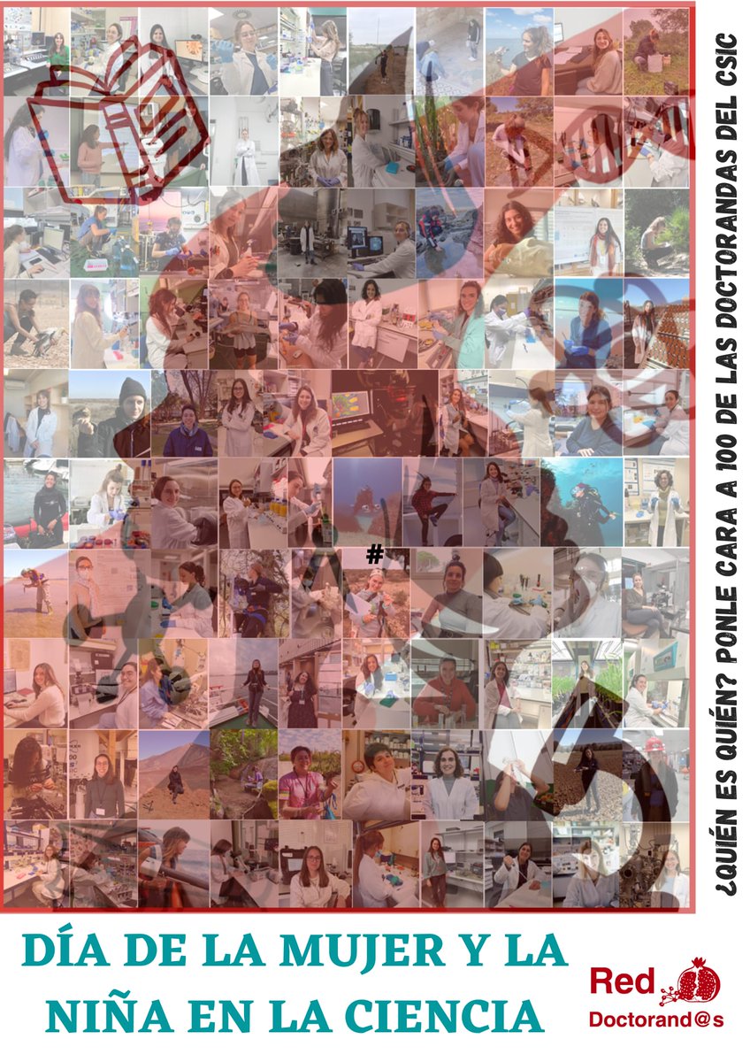 RedDocs_CSIC's tweet photo. Por último, queremos VISIBILIZAR #referentesfemeninos. Para ello hemos preparado este mosaico construido con imágenes de #investigadoras #predoctorales de nuestra Red que luchan para cambiar estas realidades. ¡Gracias a todas las que habéis participado y habéis hecho posible! 4/4 https://t.co/5A8Jj3n95W