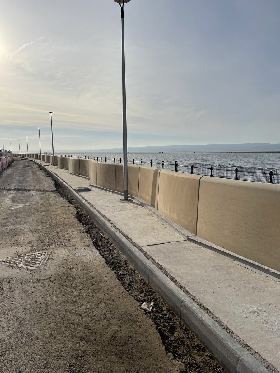 OllieHope3's tweet photo. A big week for #flood protection in Cheshire and Merseyside. @EnvAgency and @WirralCouncil Directors came to see the West Kirby #coastal defence taking shape and @EnvAgencyNW, @Go_CheshireWest and @uugroupplc unveiled our plans to protect Northwich https://t.co/ozVJaLWk1V https://t.co/l5cRw1T2pW
