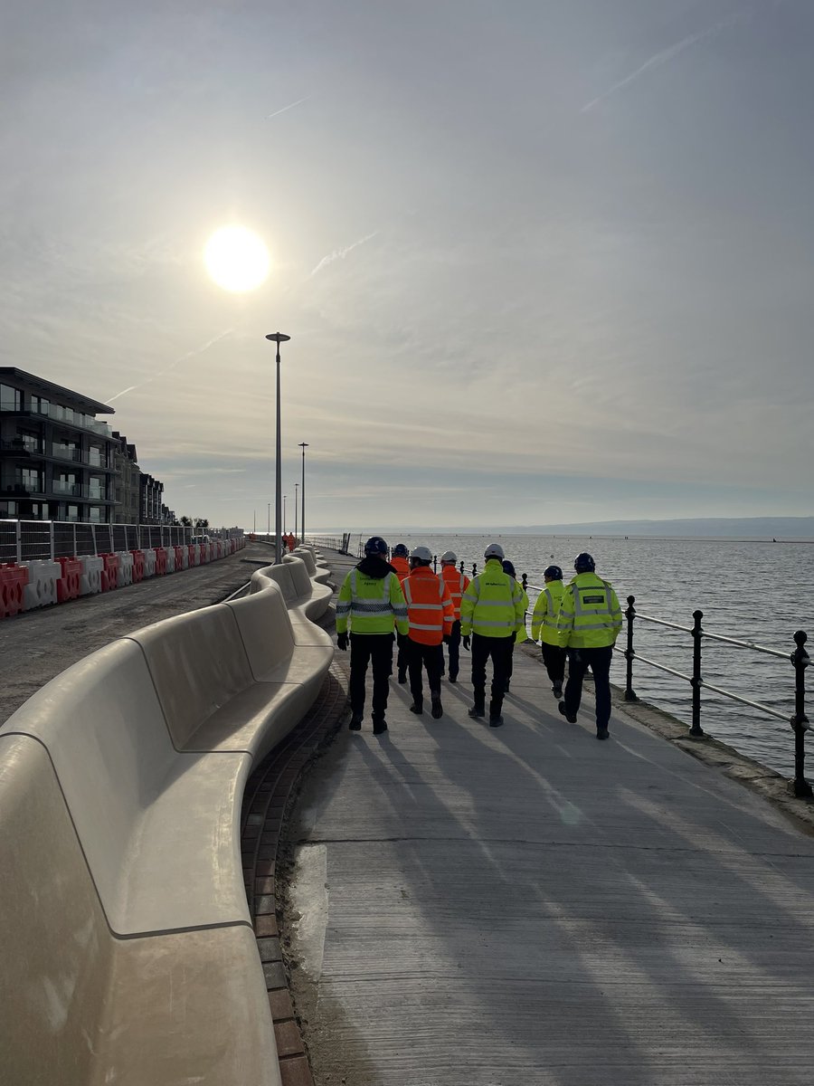 OllieHope3's tweet photo. A big week for #flood protection in Cheshire and Merseyside. @EnvAgency and @WirralCouncil Directors came to see the West Kirby #coastal defence taking shape and @EnvAgencyNW, @Go_CheshireWest and @uugroupplc unveiled our plans to protect Northwich https://t.co/ozVJaLWk1V https://t.co/l5cRw1T2pW