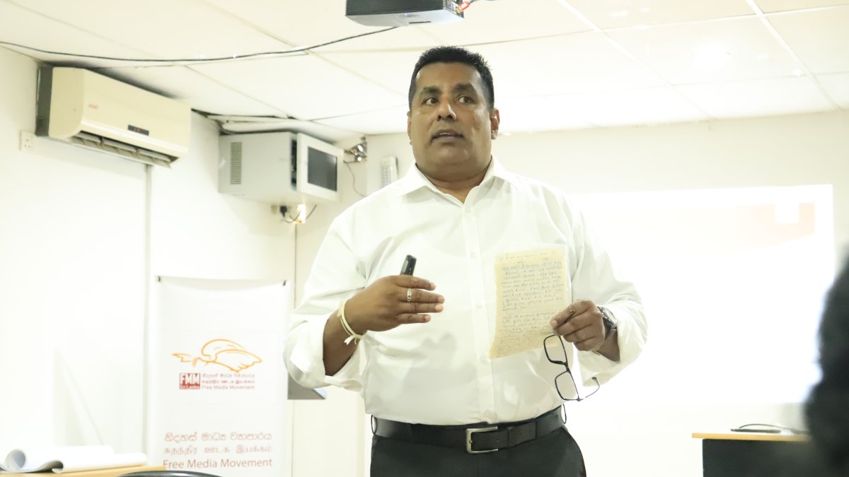 FMMsrilanka's tweet photo. "The workshop aims to enhance investigative reporting skills &amp; promote transparency &amp; accountability in government actions during the Covid-19 period. #Journalism #Transparency #Accountability #Covid19 @TrustNeelan @Shan196Shan https://t.co/Ls6ozaO4Pa
