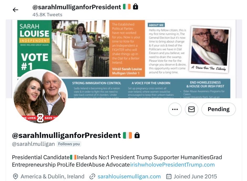 sarahlmull82's tweet photo. There We Go 

Makes Sense Why My Original Twitter Account Was Frozen

I wasn’t allowed to DRUM UP ⬆️ Support 4 @realDonaldTrump 

My Whole Account was monitored &amp; #censored deemed unworkable 

Irish Gov working with #Twitter 2 Silence #IrishVoices &amp; #IrishDoctors Givin Advise 💉 https://t.co/KGh2aIBwqG