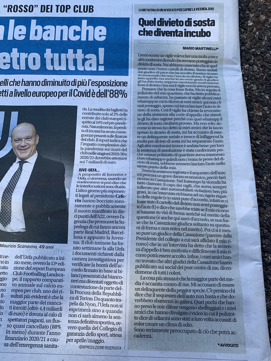 Grazie <a href="/guido_vaciago/">Guido Vaciago</a> 
Su <a href="/tuttosport/">Tuttosport</a> di oggi 🙏