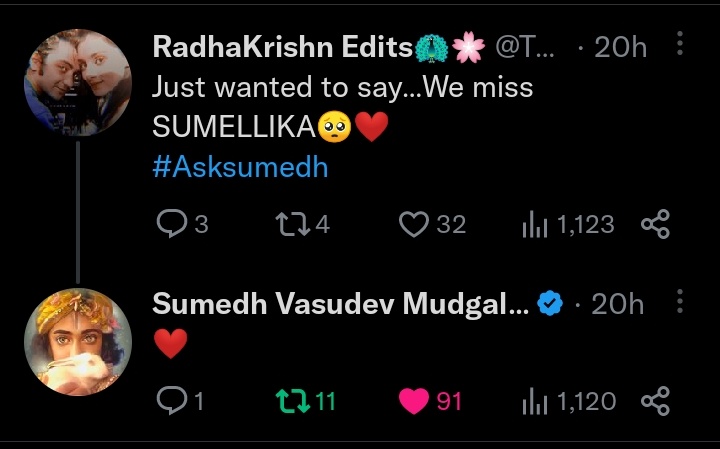SumedhHeartbeat's tweet photo. [Part 10] 

#AskSumedh • #SumedhMudgalkar https://t.co/JXNL6X7AyC