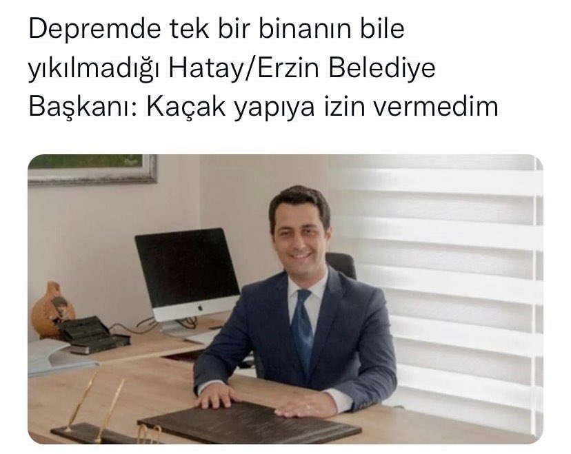 bsrsnck_'s tweet photo. Gelen kişiden önce ve sonra alınan önlemlerle ayakta kaldı Erzin evet ama önemli olan devraldığın mirası korumak değil midir öncesi sonrasının ne önemi var 2 yıldır yapılan binalar da yıkılmadı. Sizin gibi insanlar vatanseverler lazım bu ülkeye.  #erzin #hatay #deprem https://t.co/2mNe2Nco54