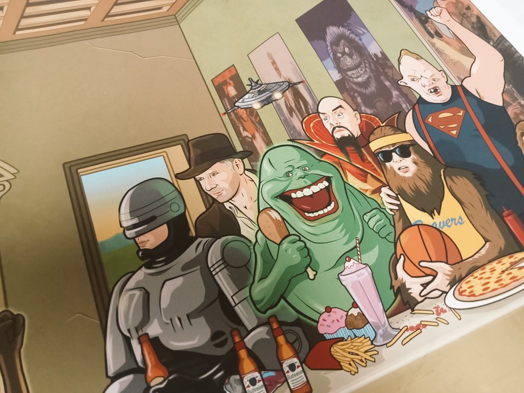 So <a href="/RoyalMail/">Royal Mail</a> have returned this print to me unsellable as they opened, repacked and damaged it.
I'm giving it away for free (damage won't be visible when framed) Just: Follow, RT &amp; leave a message as to why you want to own the 80s Last Supper!
UK only I'm afraid.