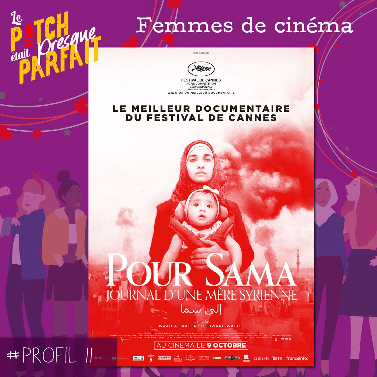 pitch_parfait's tweet photo. Femmes de cinéma 🙌
POUR SAMA 🍼 de Waad al-Kateab et Edward Watts
Philippine, dit la fille du cinema, vous en parle
L'épisode est disponible 🎧🎙
👇👇👇
https://t.co/mNld0ZdQ5Z
#FemmesCinema #lafilleducinema #PourSama #EdwardWatts #WaadalKateab #SamaAlKhateab #NainitaDesai https://t.co/cY1al8vxA3
