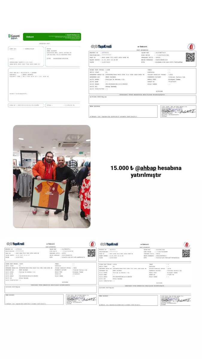 15.000 ₺ <a href="/ahbap/">Ahbap</a> hesabına yatırılmıştır. Allah herkesten razı olsun🙏