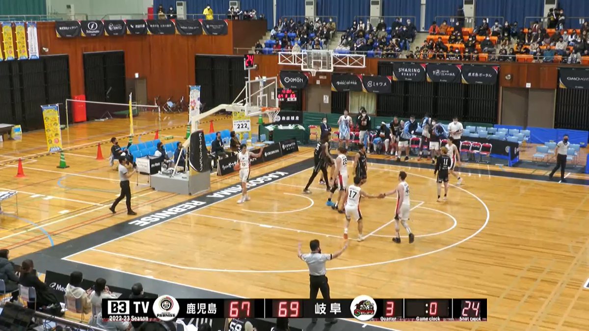 GifuSwoops's tweet photo. 📢23.02.11 Sat 試合速報
vs #鹿児島レブナイズ @kg_rebnise GAME1
3rd END
鹿児島 22 21 24 | 67
岐阜 28 14 27 | 69
#岐阜スゥープス
#ALLFORGIFU
B3TVで生配信!
https://t.co/o2VK54BMZx https://t.co/6g2CrjHyoZ