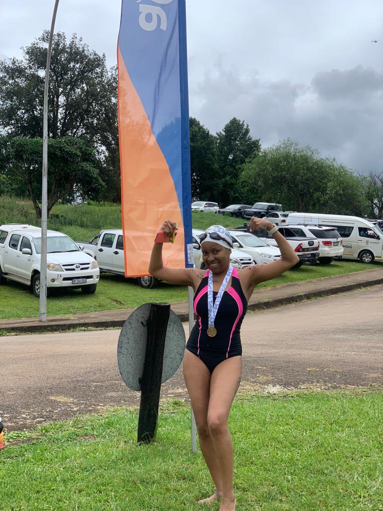 ThandokaMzimela's tweet photo. This girlie swam Midmar! https://t.co/mXp3dDwLol