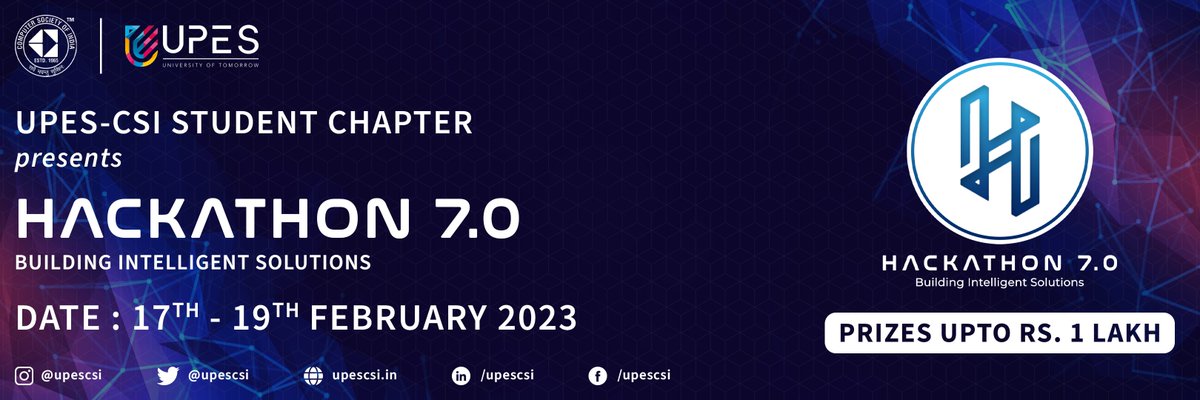 Computer Society of India, UPES tweet media
