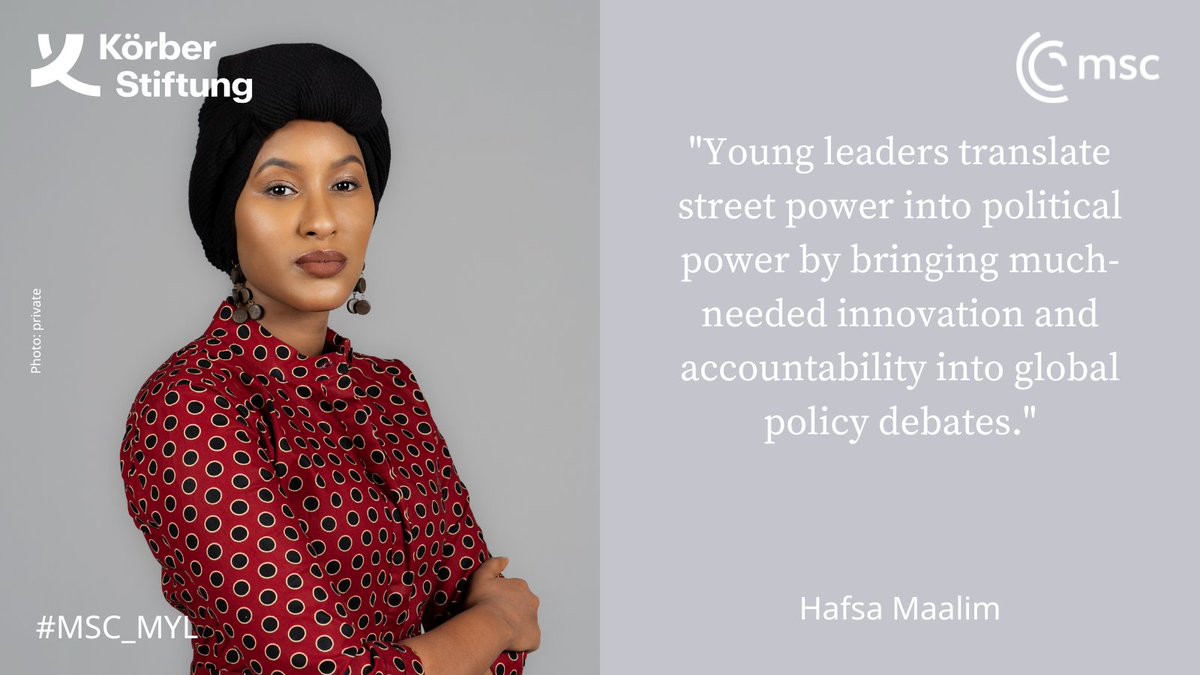 MunSecConf's tweet photo. Meet the Munich Young Leaders 2023: Hafsa Maalim (@ma3lim_h) has worked in various positions at the @_AfricanUnion, concentrating on the Middle East and Horn of Africa region. Now, her research at @SIPRIorg surrounds African affairs &amp; peace and security. #MSC_MYL https://t.co/lhJ9v8XxMt