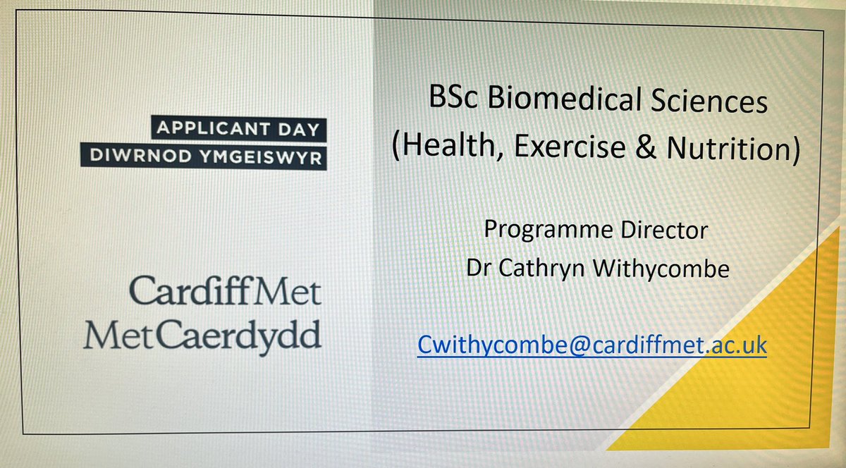 <a href="/CMET_BMS_HEN/">Cardiffmet_BMS_Health, Exercise & Nutrition</a> applicant day, looking forward to meeting the potential new students for the new intake in September 2023! #cardiffmet #metcaerdydd