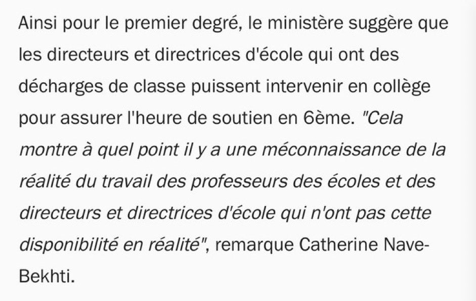 Charivari1's tweet photo. Dites @PapNdiaye, les directeurs d’école ont des élèves, pas de CPE, pas de surveillants, pas de secrétariat (…) et vous leur demandez, sur leurs quelques heures de décharge d’enseignement, de quitter leur école pour aller faire du soutien en collège ? MAIS ÇA VA PAS LA TÊTE ? https://t.co/pa8HnuBhoc