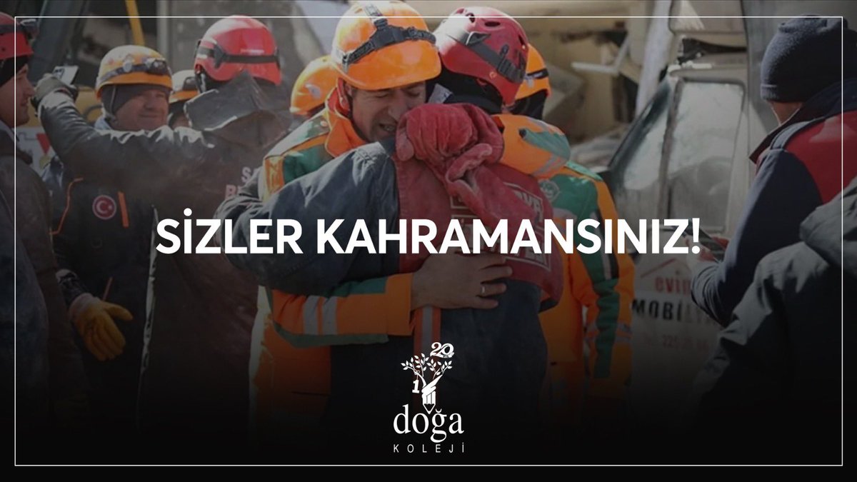 Umut dolu bir tebessüm…

Canları pahasına bizlere umut olan tüm arama kurtarma ekiplerimize ve emeği geçen herkese minnettarız… İyi ki varsınız, gücünüze güç katmak için #DoğaYanınızda